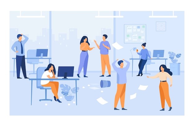 An illustration depicting the time-consuming nature of maintaining an in-house digital marketing team